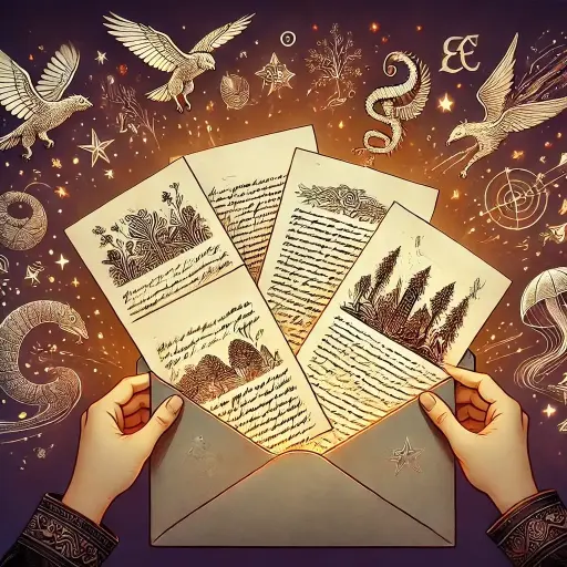 Lot de 3 lettres (Police créée par Gabrielle Savière)